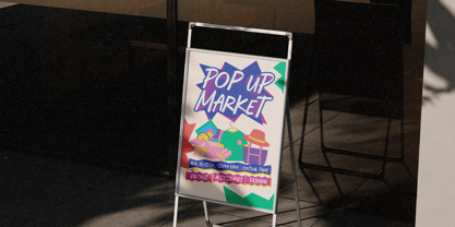 Amberstate Marker Font Poster 5