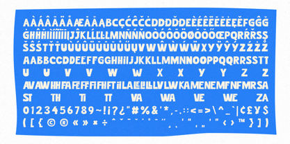 Utimate Caps Cutout Font Poster 13