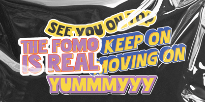 Utimate Caps Cutout Font Poster 11