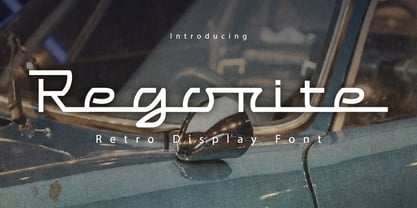Regorite Font Poster 1