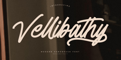 Vellibathy Font Poster 1