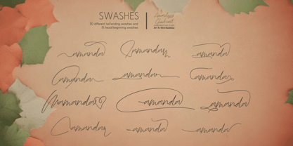 Amarilysse Glowheart Font Poster 8