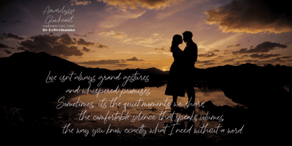Amarilysse Glowheart Font Poster 10