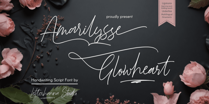 Amarilysse Glowheart Font Poster 1