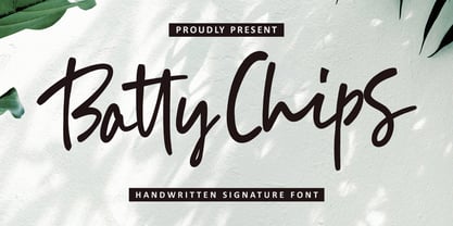 MC Batty Chips Font Poster 1