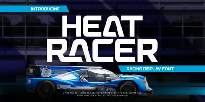 Heat Racer Font Poster 1
