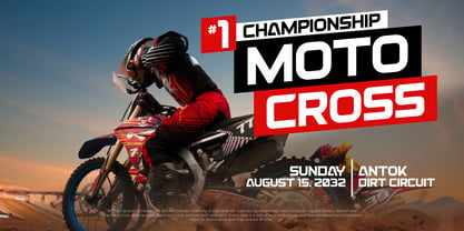 Heat Racer Font Poster 6