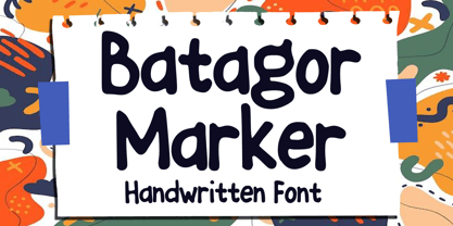 Batagor Marker Font Poster 1