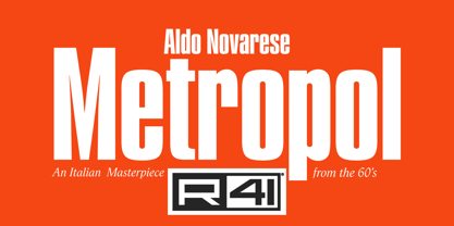 Metropol Font Poster 1