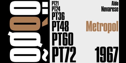 Metropol Font Poster 3