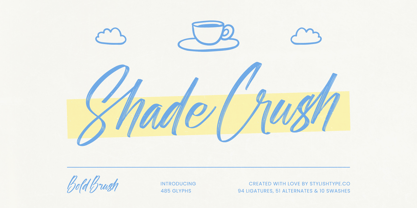 Shade Crush Font Poster 1