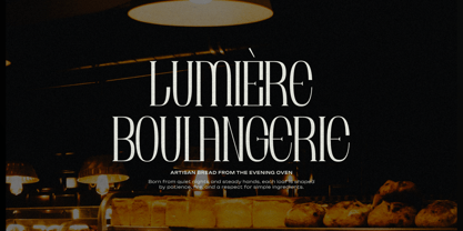Brunelis Noctelle Font Poster 5