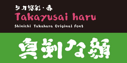 Takayusai-Haru Font Poster 1