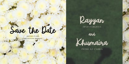 Lotusia Script Font Poster 2