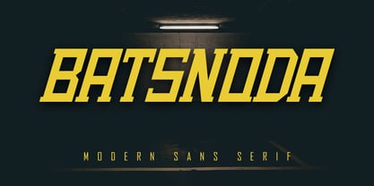 Batsnoda Font Poster 1