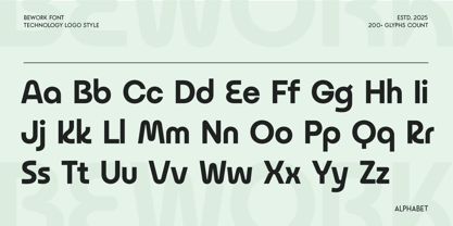 Bework Font Poster 10