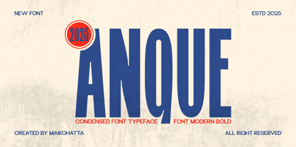 Anque Font Poster 1