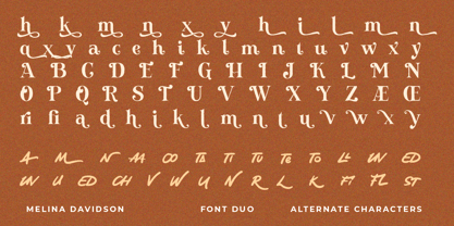 Melina Davidson Font Poster 10