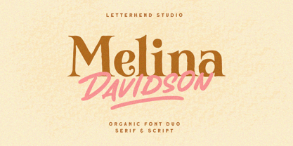 Melina Davidson Font Poster 1