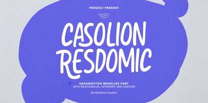 MC Casolion Resdomic Font Poster 1
