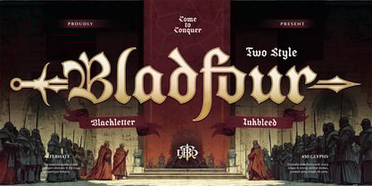 Bladfour Font Poster 1