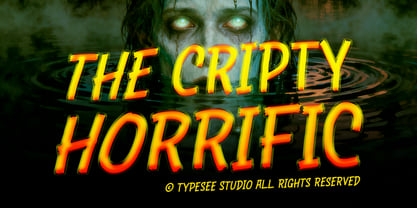 The Cripty Horrific Font Poster 1
