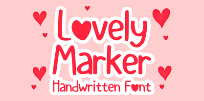 Lovely Marker Font Poster 1