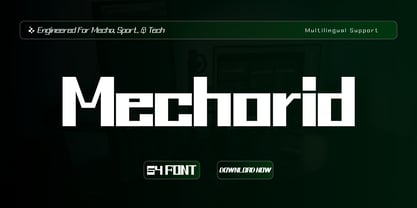 Mechorid Font Poster 1