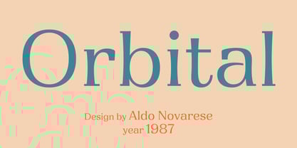 Orbital Font Poster 2