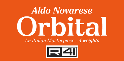 Orbital Font Poster 1