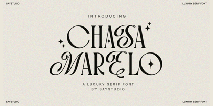 Chasa Marelo Font Poster 1