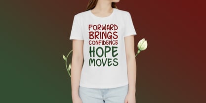 Positive Progress Font Poster 3