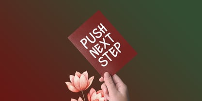 Positive Progress Font Poster 5
