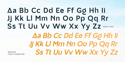 Bigat Font Poster 10