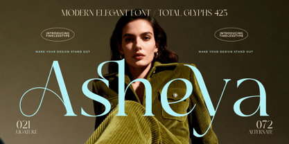 Asheya Font Poster 1
