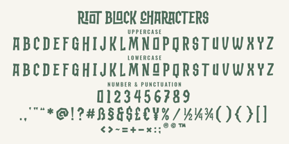 Riot block Font Poster 8