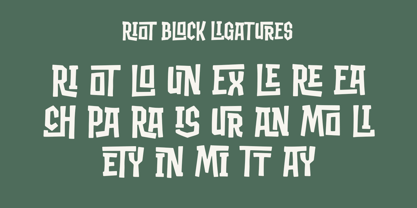 Riot block Font Poster 9