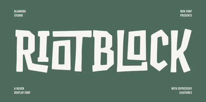Riot block Font Poster 1