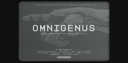 Omnigenus Font Poster 2