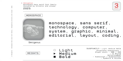 Omnigenus Font Poster 8