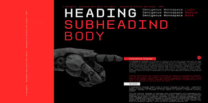 Omnigenus Font Poster 10