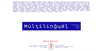 Omnigenus Font Poster 15