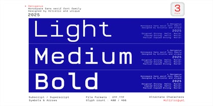 Omnigenus Font Poster 4