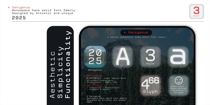 Omnigenus Font Poster 14