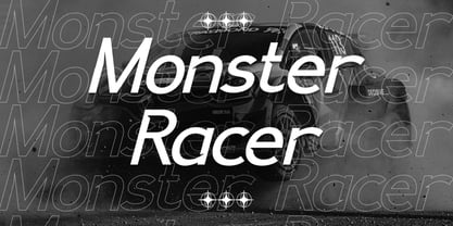 Speedbolt Font Poster 4