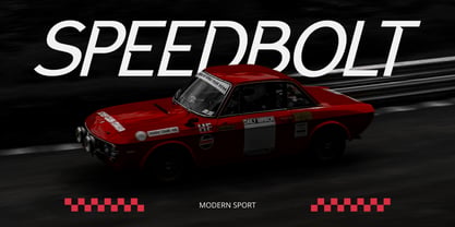 Speedbolt Font Poster 1
