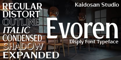 Evoren Font Poster 3