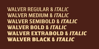 Walver Font Poster 3