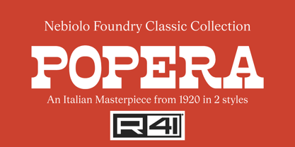 R41 Popera Font Poster 1