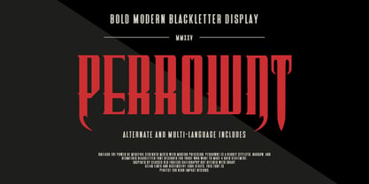 MC Perrownt Font Poster 1